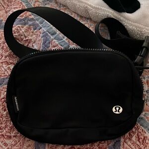 Lululemon Black Belt Bag.
